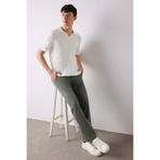 DeFacto Regular Fit Normal Kesim Yazlık Düz Paça Chino Kanvas Pantolon, 29-30, D7349AX25SP, Haki-KH398, Erkek