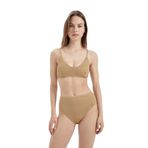DeFacto Regular Fit Parlak Kumaş Yüksek Bel Bikini Altı, XS, C3180AX24SM, Sarı-YL275, Kadın