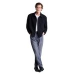 DeFacto Regular Fit Polo Yaka Blazer Ceket, 54, H4697AX26SP, Siyah-BK27, Erkek