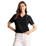 DeFacto Regular Fit Polo Yaka Kazak, M, H6643AX26SP, Siyah-BK81, Kadın