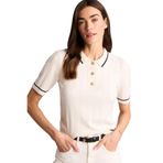 DeFacto Regular Fit Polo Yaka Kazak, S, D9007AX26AU, Ekru-ER99, Kadın