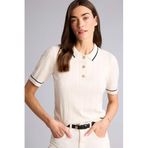 DeFacto Regular Fit Polo Yaka Kazak, S, D9007AX26AU, Ekru-ER99, Kadın