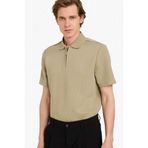 DeFacto Regular Fit Polo Yaka Kısa Kollu Tişört Haki, S, D7227AX26SP, Haki-KH404, Erkek
