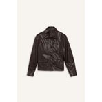 DeFacto Regular Fit Polo Yaka Suni Deri Blazer Ceket G2308AX25WN
