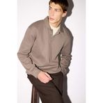 DeFacto Regular Fit Polo Yaka Sweatshirt, S, E9628AX25AU, Kahve-BN571, erkek