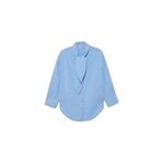 DeFacto Regular Fit Poplin Uzun Kollu Tunik, L, G8431AX26SP, Mavi-BE303, Kadın