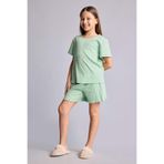 DeFacto Regular Fıt Puantiyeli Fitilli Kaşkorse 2li Pijama Takımı Kız Çocuk H8103A826HS