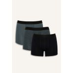 DeFacto Regular Fit Şal Desenli 3'lü Boxer G9370AX26SP - Gri-GR261 - M