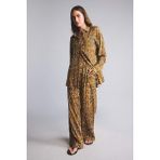 DeFacto Regular Fit Şal Desenli Viskon Plaj Pantolonu C3159AX26SP - Kahve-BN584 - XL
