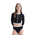 DeFacto Regular Fit Sörf Bikini Altı Fall in Love, S, D1084AXNS, Siyah-BK81, Kadın