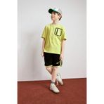 DeFacto Regular Fit Spor Baskılı Şort Erkek Çocuk, 13/14 Yaş (164cm), H2689A826SM, Siyah, Erkek Çocuk