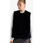 DeFacto Regular Fit Suni Kürk Yelek F2181AX25WN - M - Siyah-BK27