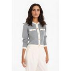 Defacto Regular Fit Triko Hırka, Xxl, C1482AX25AU, Gri, Kadın
