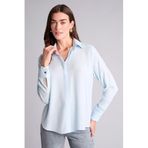 DeFacto Regular Fit Uzun Kollu Gömlek, 3XL, Z6472AZ26SP, Mavi-BE773, Kadın