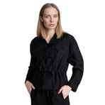 DeFacto Regular Fit Uzun Kollu Gömlek, XL, G8263AX26SP, Siyah, Kadın