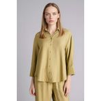 DeFacto Regular Fit Uzun Kollu Haki Gömlek, 2XL, H0099AX26SP, Haki-KH473, Kadın