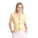 DeFacto Regular Fit V Yaka Hırka Sarı, XL, H1282AX26SM, Sarı-YL280, Kadın