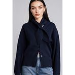 DeFacto Regular Fit V Yaka Triko Hırka, L, H3141AX26SP, Lacivert-NV105, Kadın
