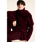 DeFacto Regular Fit Yarım Balıkçı Yaka Triko Kazak Bordo, L, F4768AX25WN, Bordo-BR466, Kadın