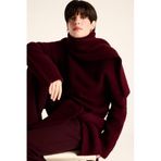 DeFacto Regular Fit Yarım Balıkçı Yaka Triko Kazak Bordo, L, F4768AX25WN, Bordo-BR466, Kadın