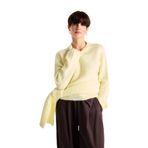 DeFacto Regular Fit Yarım Balıkçı Yaka Triko Kazak, S, F4768AX25WN, Sarı-YL439, Kadın