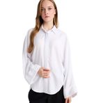 DeFacto Relax Fit Basıc Keten Karışımlı Tesettür Gömlek Tunik Beyaz, M, TYC427904778763A0B5CECC00, Beyaz-WT34, Kadın