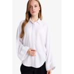 DeFacto Relax Fit Basıc Keten Karışımlı Tesettür Gömlek Tunik Beyaz, XL, TYC427904778763A0B5CECC00, Beyaz-WT34, Kadın
