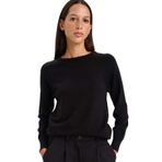 DeFacto Relax Fit Basic Triko Kazak, S, I6913AZ25WN, Siyah-BK81, Kadın