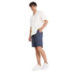 DeFacto Relax Fit Beli Bağcıklı Bermuda Şort, 34, F7122AX25SM, İndigo-IN69, Erkek