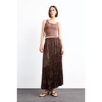 DeFacto Relax Fit Beli Lastikli Saten Maxi Etek G0387AX25SM