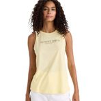 DeFacto Relax Fit Bisiklet Yaka Baskılı Atlet, S, F6237AX25HS, Sarı-YL149, Kadın