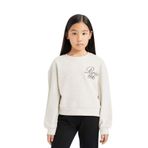 DeFacto Relax Fit Bisiklet Yaka Baskılı Selanik Kumaş Sweatshirt Kız Çocuk, 8-9 Yaş, D4786A824WN, Bej-BG354, kız-çocuk