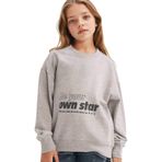 Defacto Relax Fit Bisiklet Yaka Baskılı Sweatshirt Kız Çocuk, 11-12 Yaş, G3807A825WN, Gri-GR379, kız-çocuk, 11/12 Yaş (152cm)