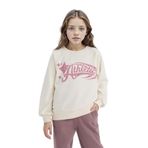 DeFacto Relax Fit Bisiklet Yaka Baskılı Sweatshirt Kız Çocuk, 8-9 Yaş, D6988A824WN, Ekru-ER99, kız-çocuk