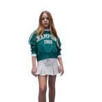 DeFacto Relax Fit Bisiklet Yaka Baskılı Sweatshirt Kız Çocuk, 8-9 Yaş, D7444A825SP, Yeşil-GN259, kız-çocuk
