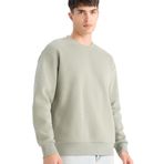 DeFacto Relax Fit Bisiklet Yaka Kalın İçi Yumuşak Tüylü Basic Düz Sweatshirt, 2XL, T5139AZ25AU, Yeşil-GN931, erkek