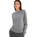 DeFacto Relax Fit Bisiklet Yaka Kazak, M, G9739AX25CW, Gri-GR56, Kadın