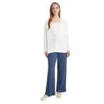 DeFacto Relax Fit Bürümcük Pantolon İndigo, S, E3436AX25SM, İndigo-IN247, Kadın
