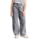 DeFacto Relax Fit Jean Pantolon Kız Çocuk, 7-8 Yaş, G0302A826SP, Gri-NM18, Kız çocuk