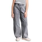 DeFacto Relax Fit Jean Pantolon Kız Çocuk, 8-9 Yaş, G0302A826SP, Gri-NM18, Kız çocuk