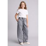 DeFacto Relax Fit Jean Pantolon Kız Çocuk G0302A826SP - Gri-NM18 - 8 - 9 Yaş