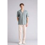 DeFacto Relax Fit Kısa Paça Keten Görünümlü Pantolon E4790AX26SM - Ekru-ER22 - 30