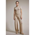 DeFacto Relax Fit Normal Bel Düz Paça Pantolon, S, G2871AX25AU, Gri-GR514, Kadın