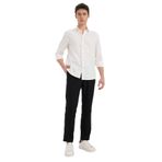 DeFacto Relax Fit Rahat Kesim Kısa Paça Keten Görünümlü Yazlık Kumaş Pantolon, 30, E4790AX25SM, Siyah-BK27, Erkek