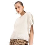 DeFacto Relax Fit Selanik Süveter Ekru, L, D5312AX24AU, Ekru-ER105, Kadın