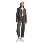 DeFacto Relax Fit Suni Deri Mont, L, Relax Fit Suni Deri Mont, Haki-KH405, Kadın