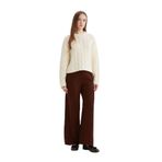 DeFacto Relax Fit Triko Pantolon Basıc Beli Lastikli Kahve, L, E2940AX24WN, Kahve-BN320, Kadın
