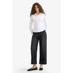 DeFacto Relax Fit Yüksek Bel Düz Paça Uzun Jean Pantolon, 38, F2030AX25WN, Siyah-NM40, Kadın