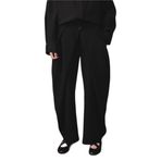 DeFacto Relax Fit Yüksek Bel Pantolon, 40, H5588AX26SP, Siyah-BK81, Kadın