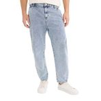 DeFacto Relaxed Slouchy Fit Geniş Paça Jean Yıkamalı Pantolon Mavi 38